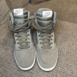 Nike Gray High-Top Sneakers
